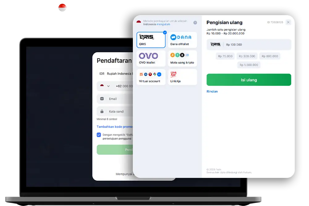 Proses deposit yang cepat dan aman di situs 1win