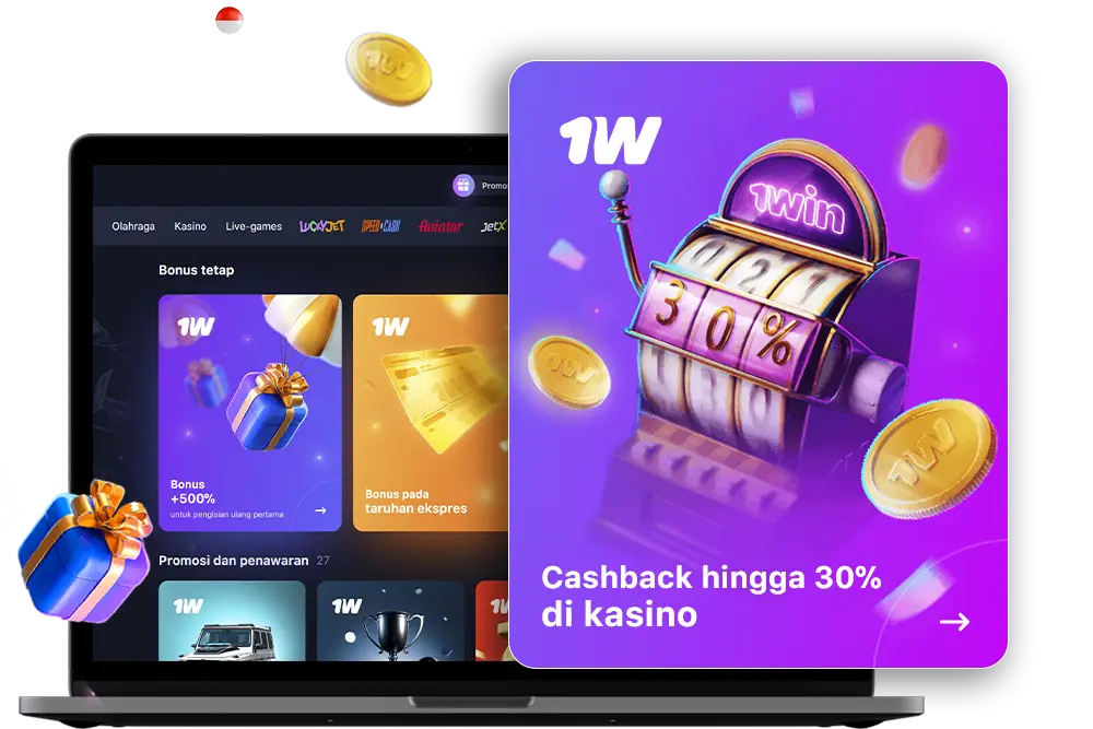 Cashback kasino 1win