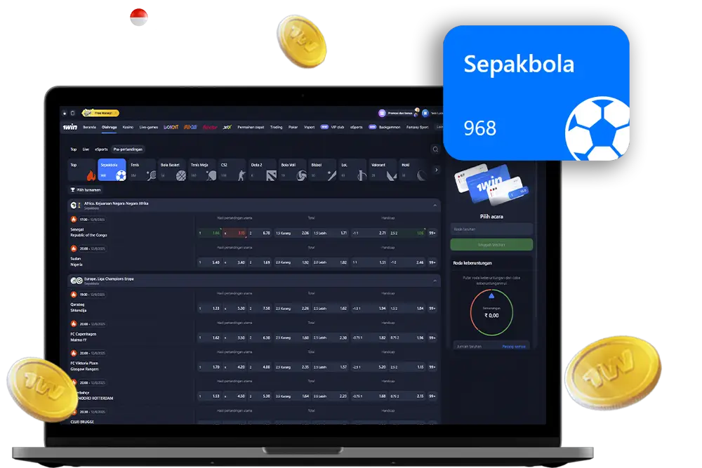 Taruhan sepak bola 1win