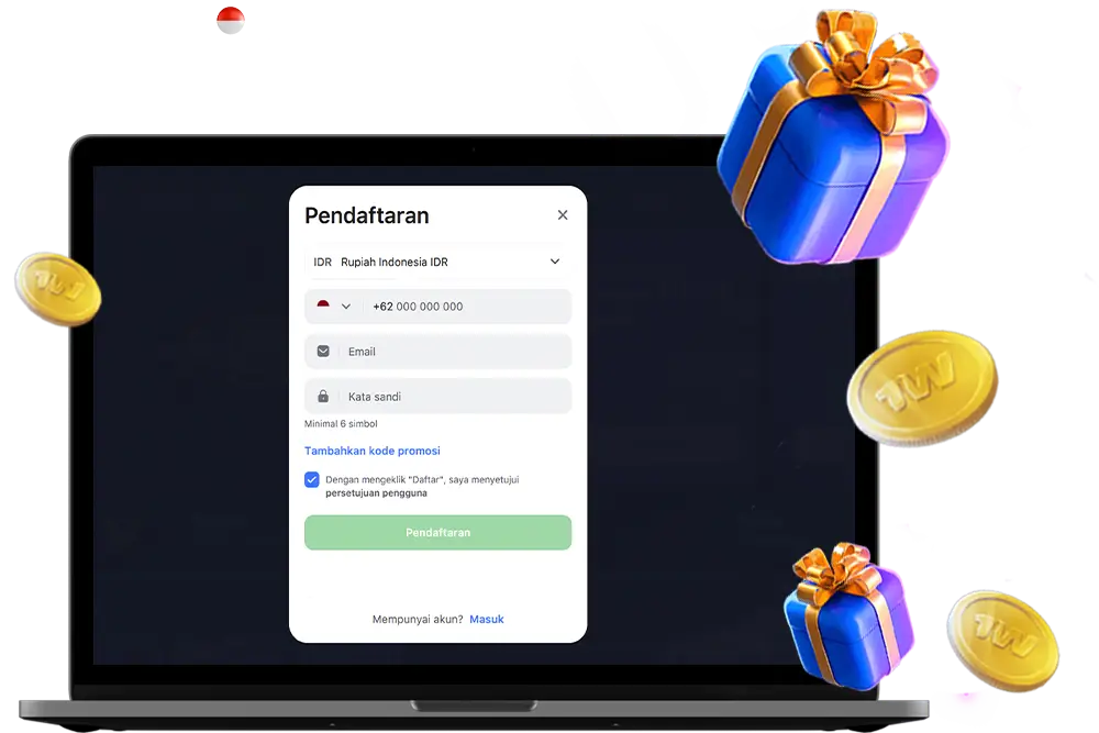 Cara Mendaftar dan Mendapatkan Bonus 1win